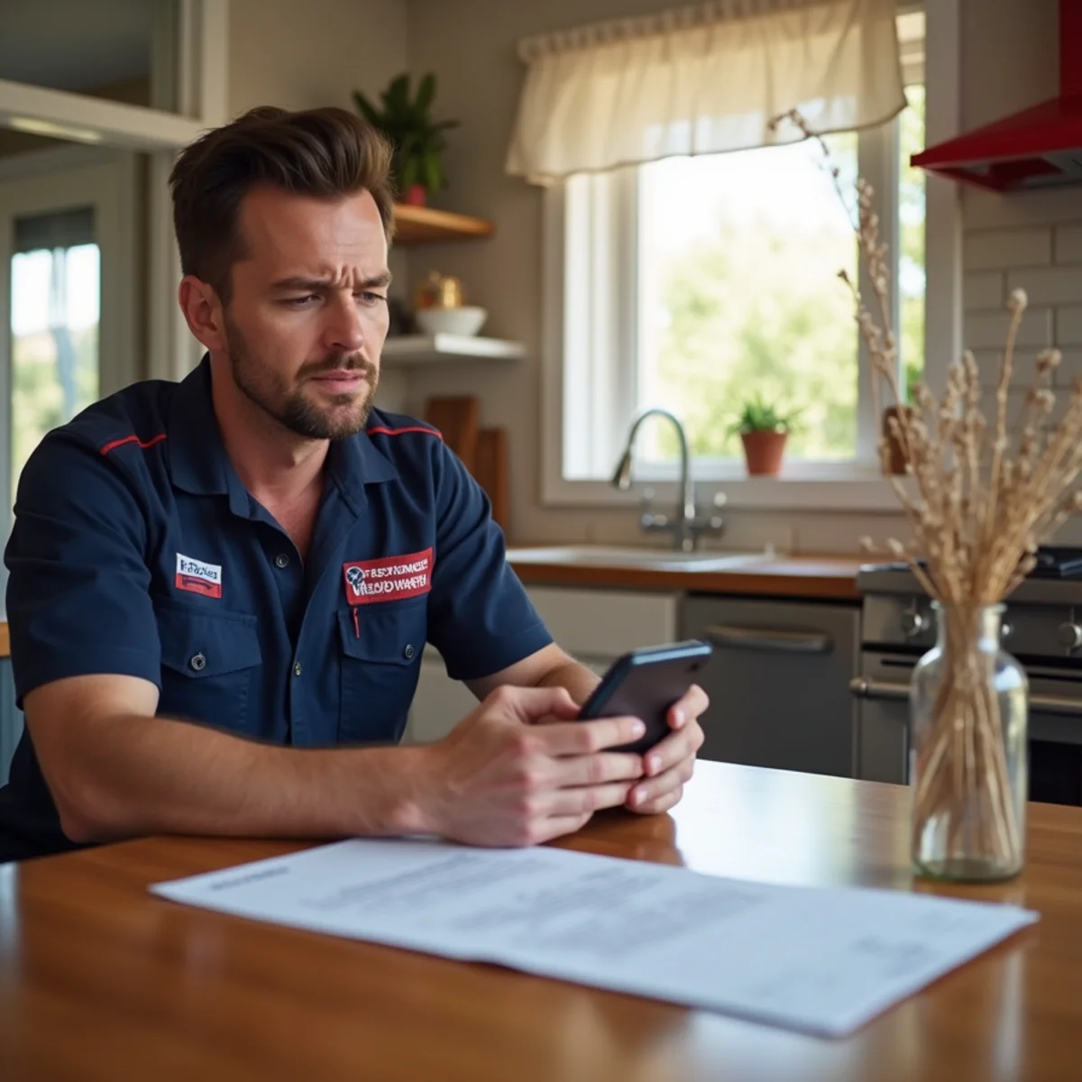 Phoenix homeowner reviewing an unexpectedly high water bill caused by a slab leak